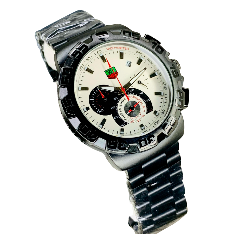 Premium TagHeuer Style Men’s Watch – Stainless Stee