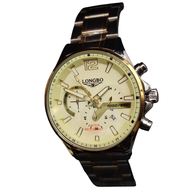 LONGBO Stainless Steel Date Watch