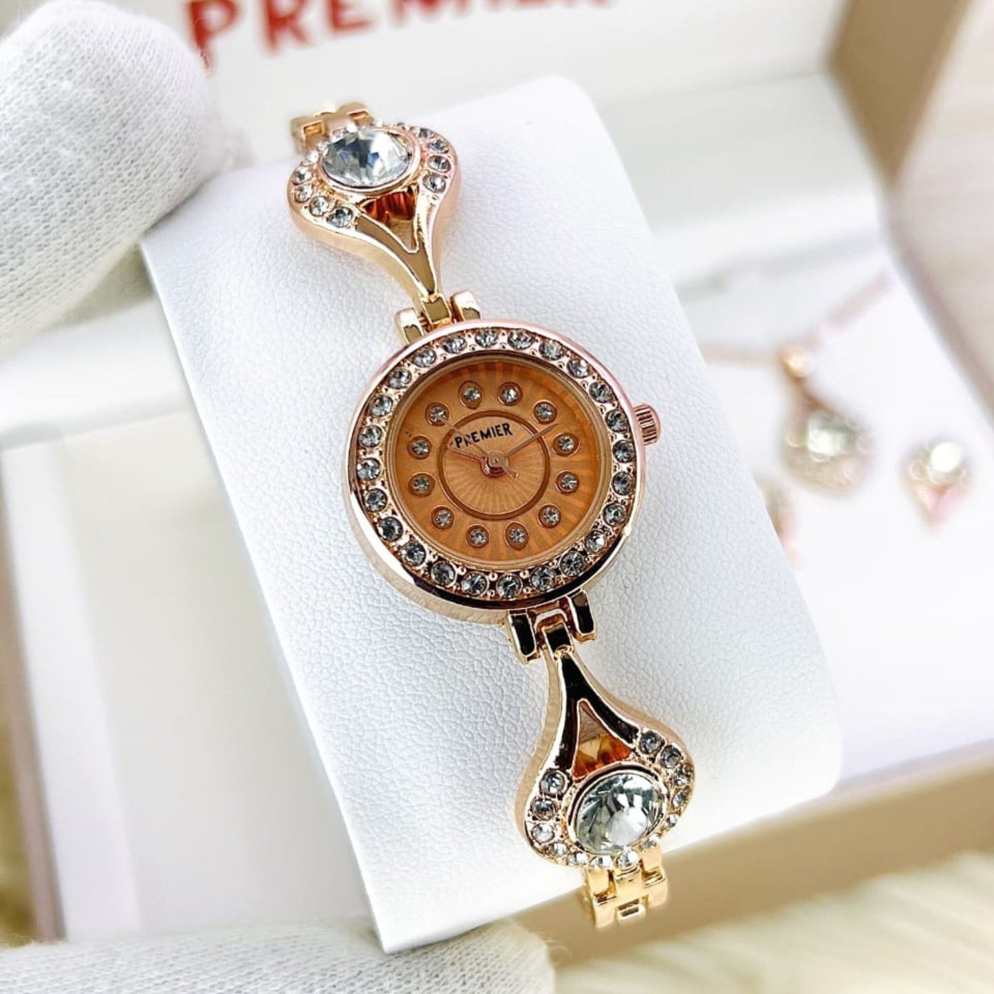 Premier Jewelry Set – Watch, Bracelet, Ring & Locket