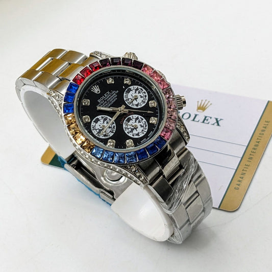 Rolex Daytona Ladies – Full Diamond Case, Stainless Steel, Date