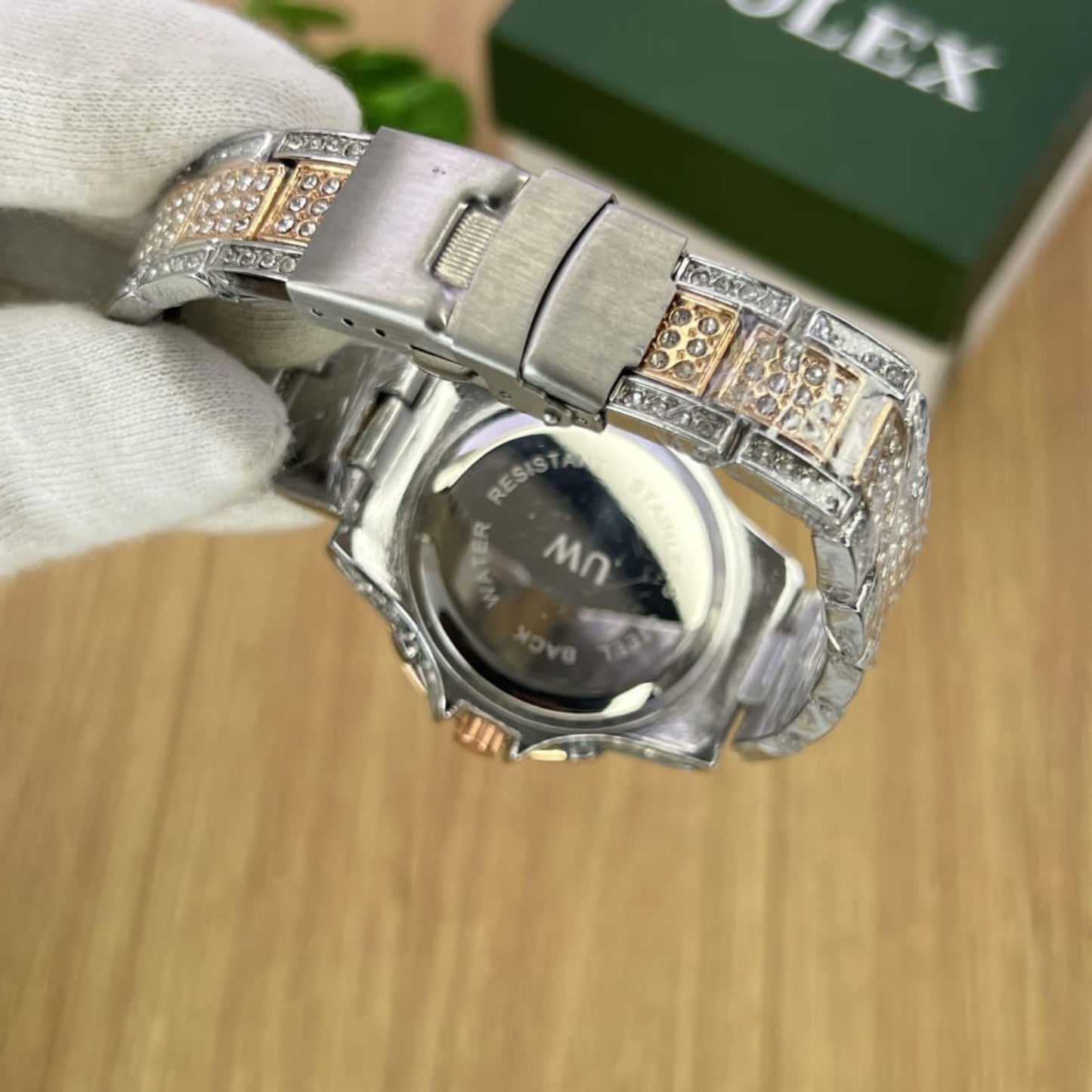 Rolex Stone Chain – Unisex, Date Function, Master Lock