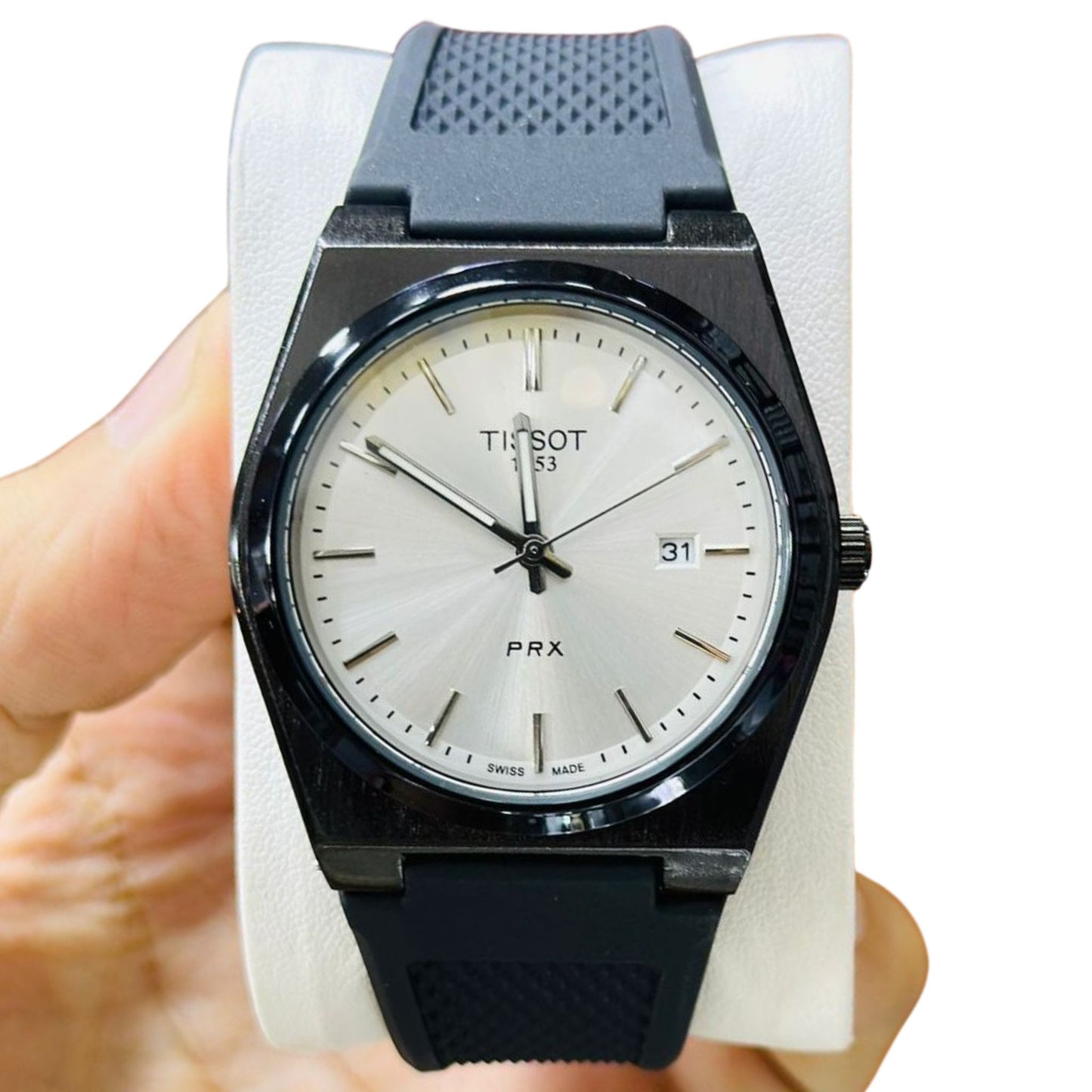 Tissot PRX – Rubber Strap, Date Function, Multi-Color Dial