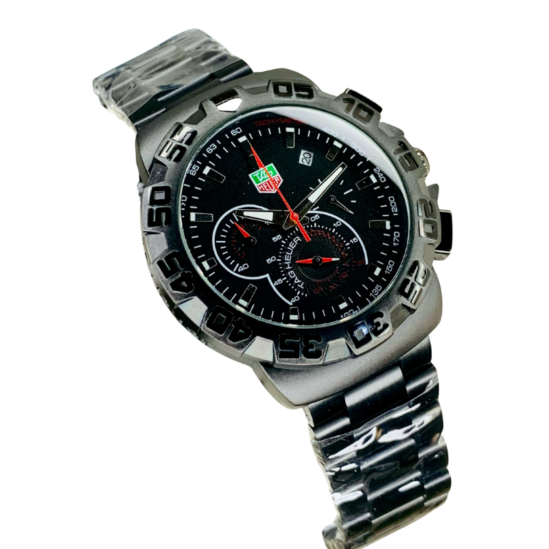Premium TagHeuer Style Men’s Watch – Stainless Stee