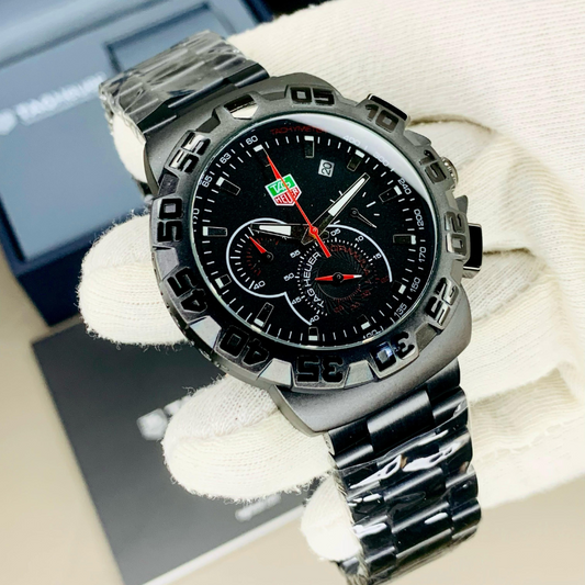 Premium TagHeuer Style Men’s Watch – Stainless Stee