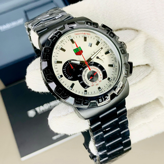 Premium TagHeuer Style Men’s Watch – Stainless Stee