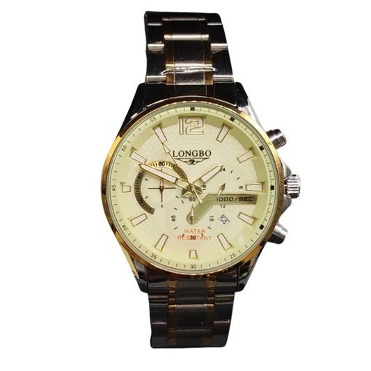 LONGBO Stainless Steel Date Watch